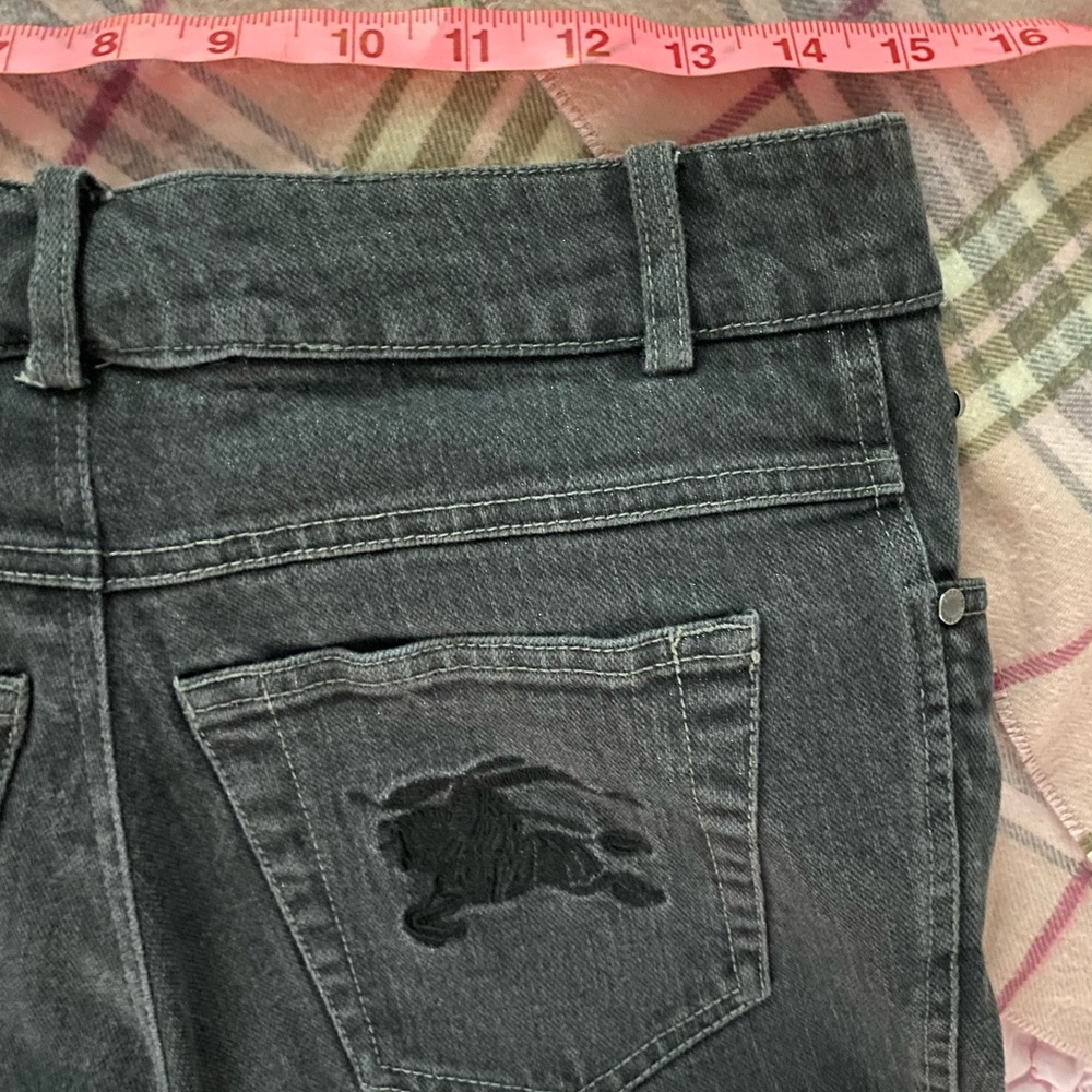 Burberry Dark Gray Straight Leg Pants